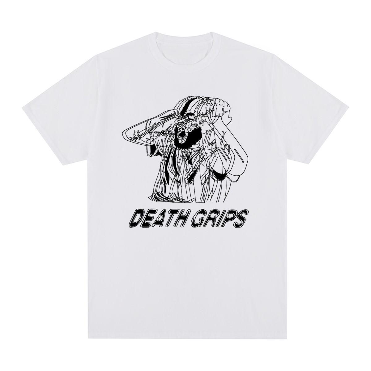 Death Grips Винтажная футболка в стиле Харадзюку Хип-Хоп Хлопок Мужская футболка Новая футболка Женские топы S