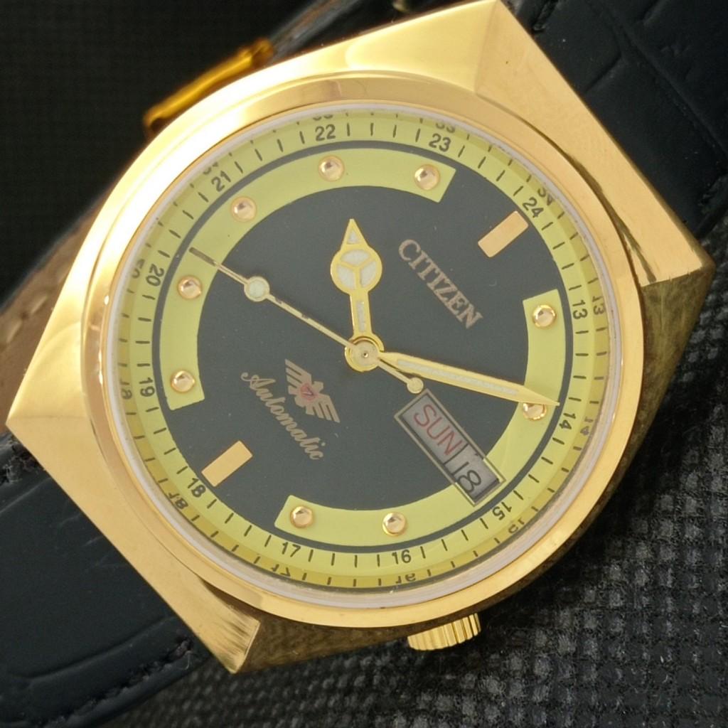 

ВОССТАНОВЛЕННЫЕ ВИНТАЖНЫЕ CITIZEN AUTO 8200 JAPAN MENS D/D ЧЕРНЫЕ ЧАСЫ 603-a313850-2 SKU603-a313850