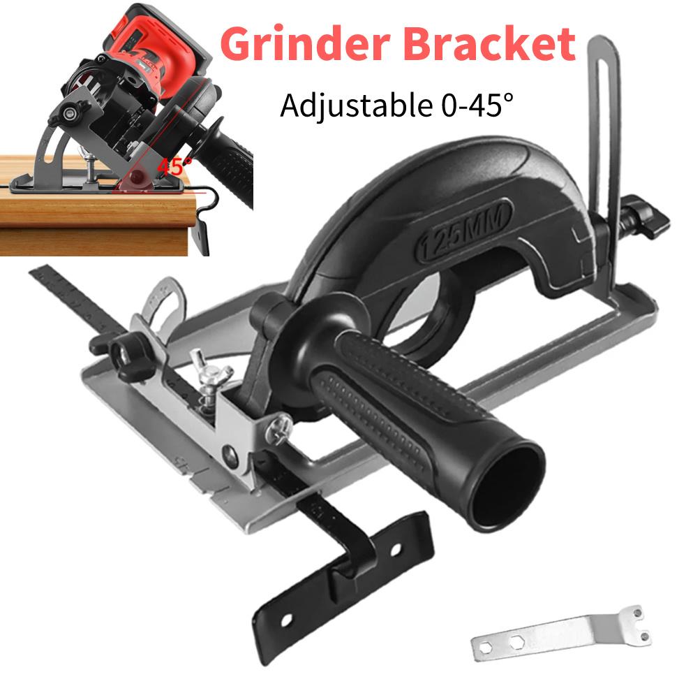 

Hand Angle Grinder Converter To Cutter Base Bracket 0-40mm Depth Slotting Stand Tools Bracket Stable for 100-125MM Angle Grinder