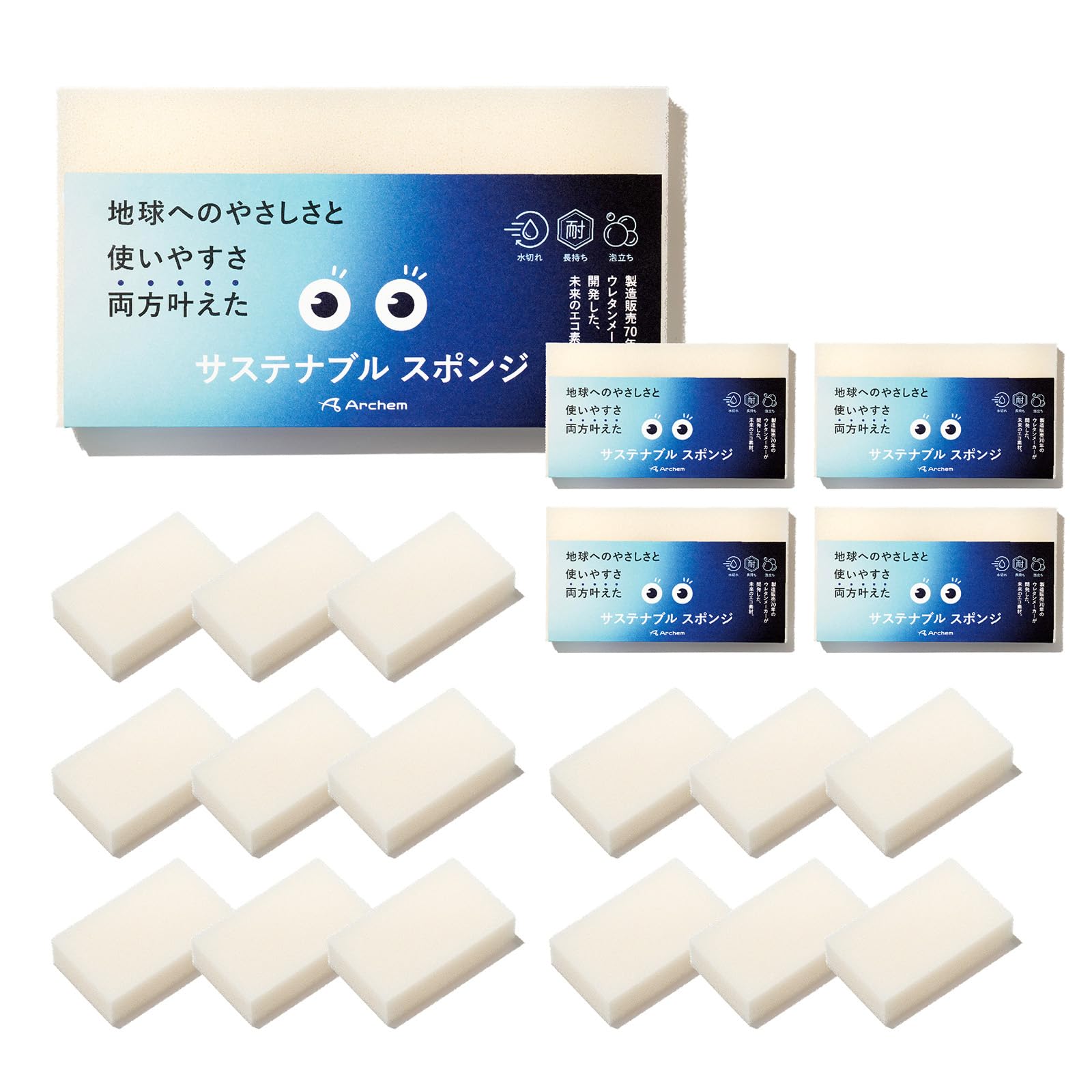 

Arcem Sustainable Содержит Новую Кухонную Компактную Губку, 3 шт., Неокрашенную, Белую, Не совсем белую, Материалы на основе пальмового волокна, Экологически чистая, Для мытья посуды, Губка,