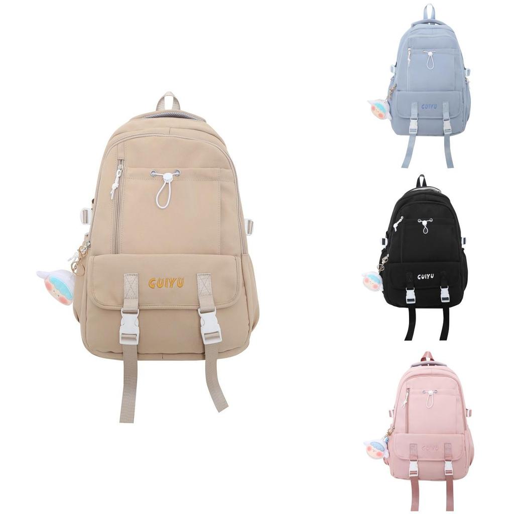 Girls Backpack 20l Nylon School Bag With Large Capacity For Daily Use