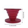 Heat Resistant Collapsible Silicone Coffee Dripper Cup Outdoor Travel Camping Conical Coffee Filter Hand Brewed Coffee Maker