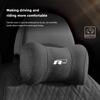 Suede Headrest Car Breathable Memory Foam Neck Pillow For VW Jetta Golf Passat Polo CC Tiguan Arteon Touareg Taigo Caddy Hub Cap EF1 