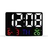 16" Nordic LED Digital Wall Clock with Large Screen Display, Model 6626 - Simple Living Room Décor.