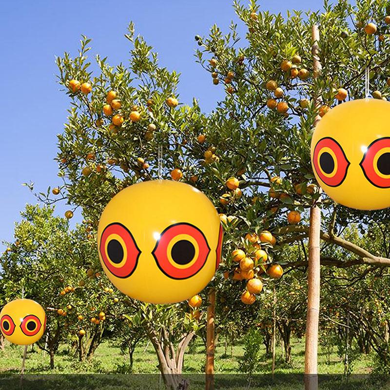 Anti Bird Oppblåsbar Repeller Skremme Eye Ballonger Visuell avskrekkende Farm Protector
