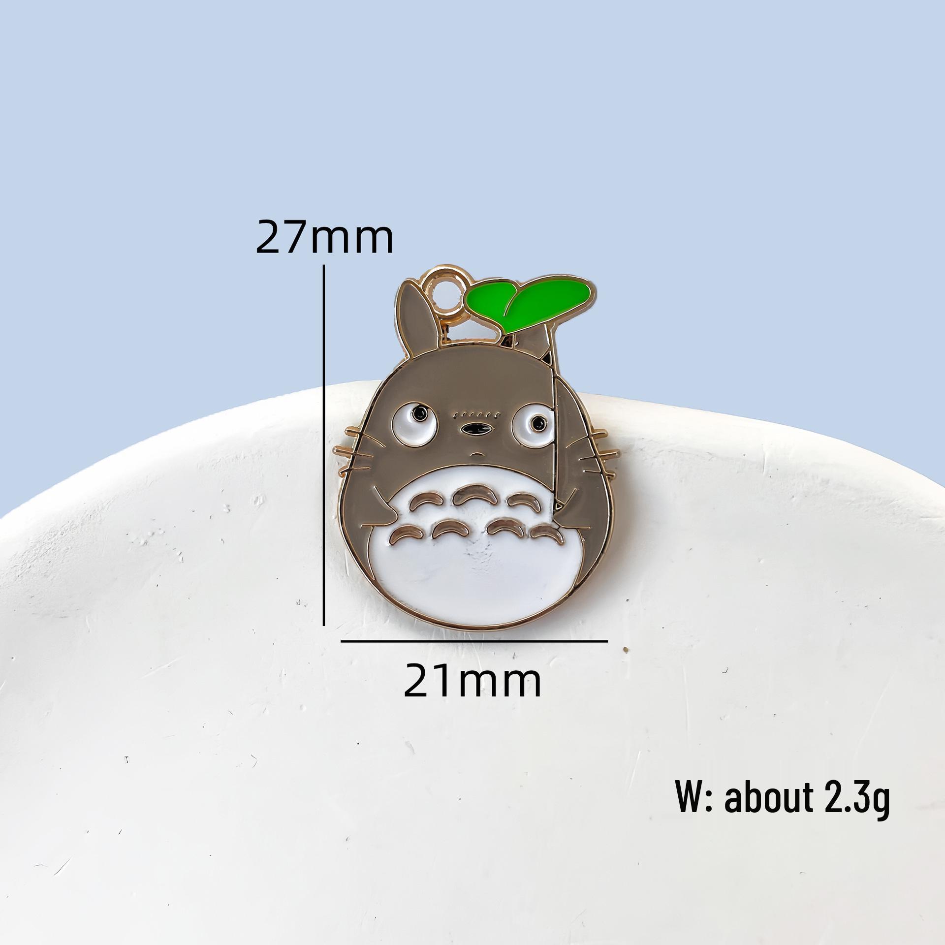 

Кулон Тоторо Миядзаки: Милый мультяшный брелок-шарм из сплава с отделкой капельным маслом Size as marked in images
