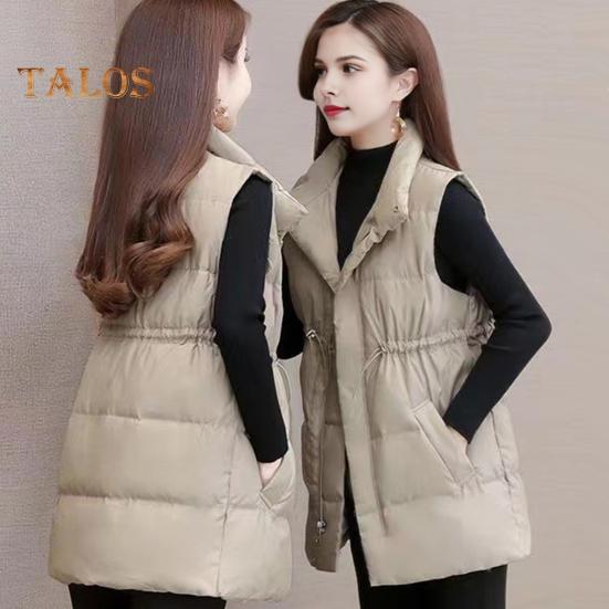 Женское зимнее пальто с воротником-стойкой — фото 11