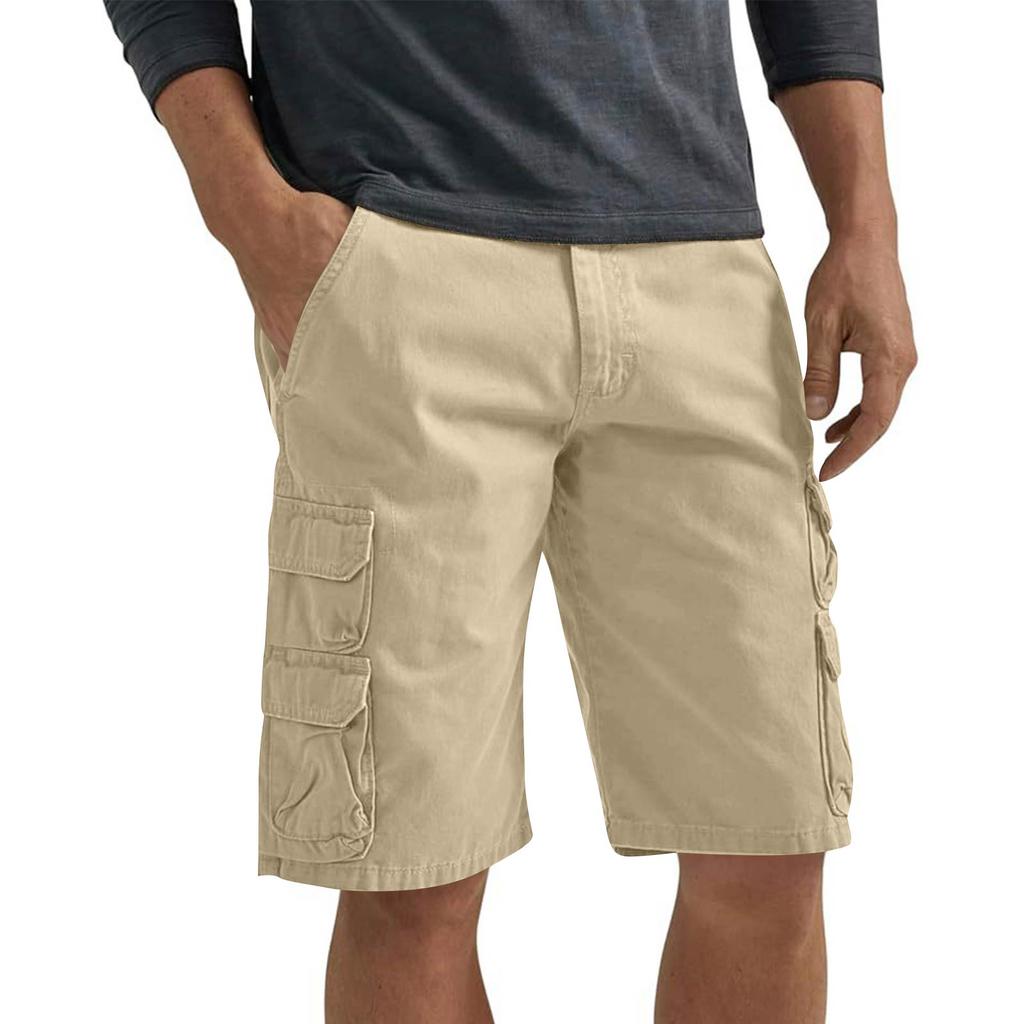 Herren Cargo-Shorts mit großen Taschen Klassische Passform Mehrere Taschen Utility-Shorts Entspannte Passform Freizeit-Shorts für Herren