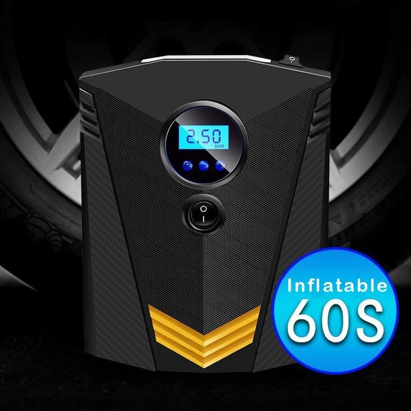 High-strength Air Compressor, Digital Tire Inflator with LED Display, Suitable for Trucks, SUVs and Motorcycles