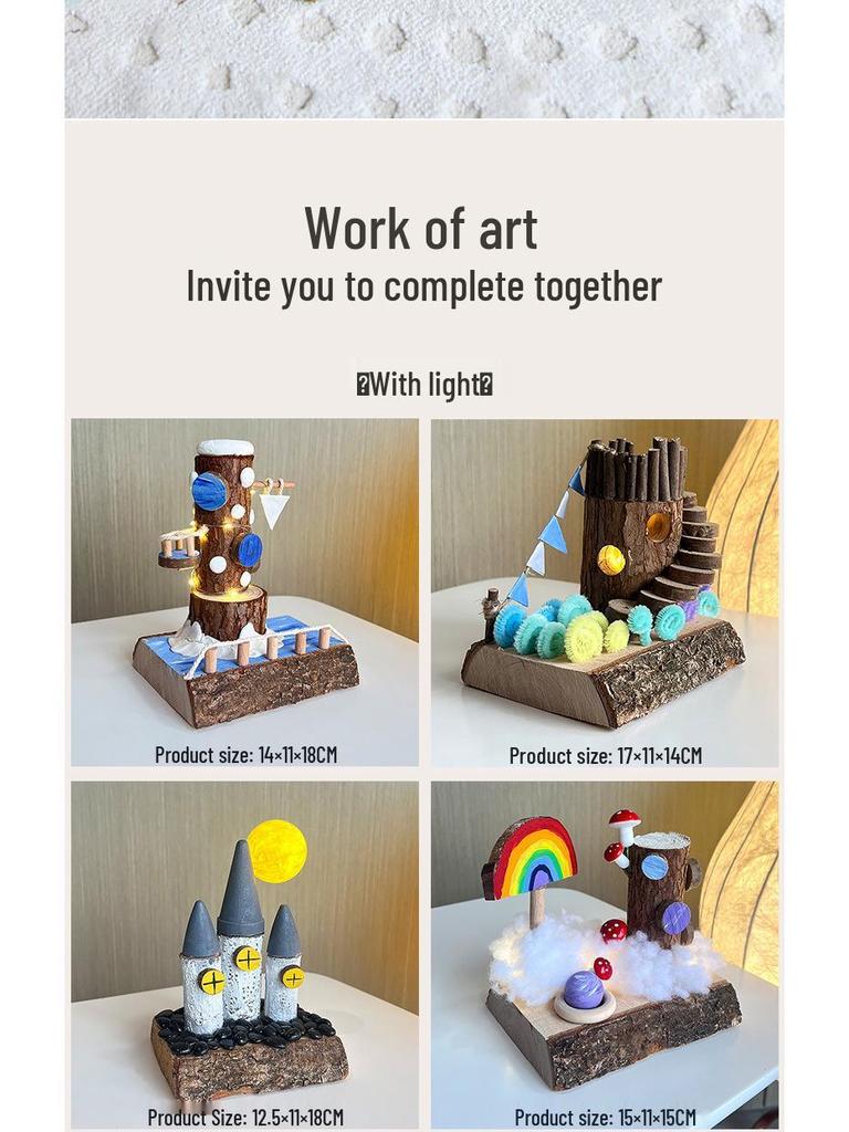 DIY Wooden Treehouse Building Kit for Kids: Creative & Educational Toy