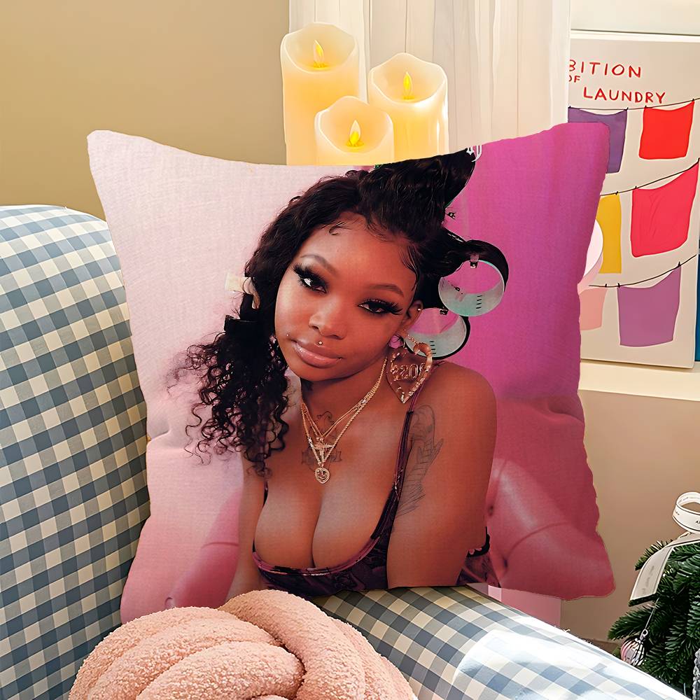 Pop Rap Summer Walker Cushion Cover Pillow Cover Decor Pillowcase Printed Cushion Case For Couch