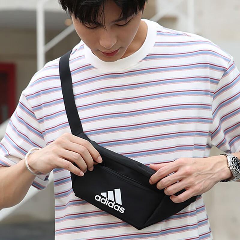 adidas Polyester Crossbody Bag, Fanny Pack Regular Unisex Black Adidas H30343