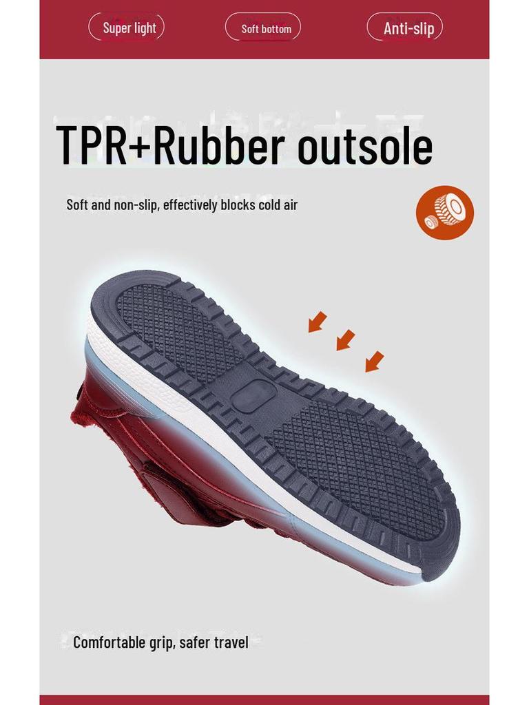 Herren- & Damen Winter Anti-Rutsch Laufschuhe - Dick, Warm, Samtgefüttert, MX2066