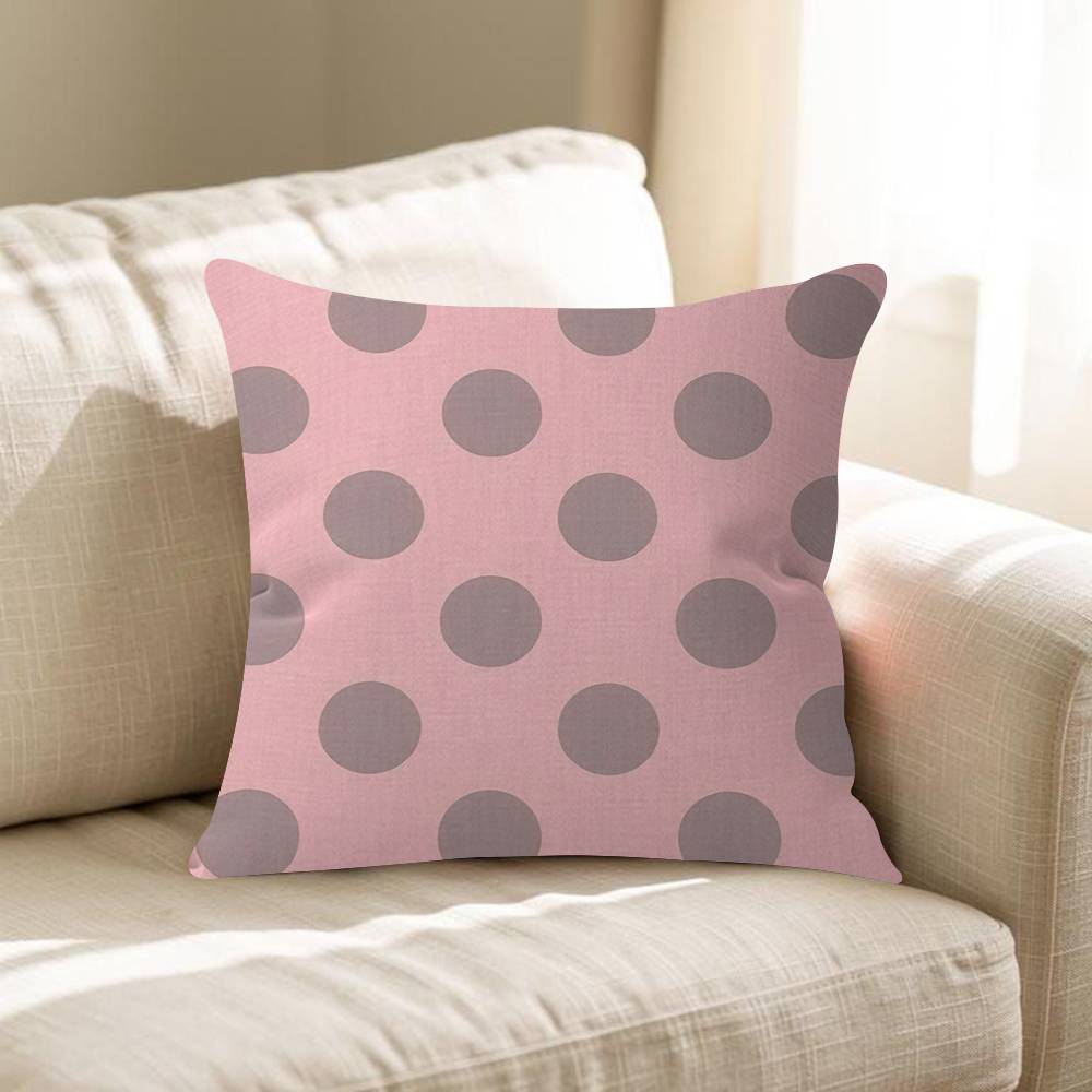 Fashion Polka Dot Pillowcase Toon Gift Cushion Cover Bedroom Home Sofa Chair Seat Decor Pillow Case