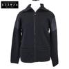 Chanel [Good condition/Domestic Regular] 02A P19885W03054 Sports Line Wool/nylon Switching Zip-up Knit Blouson/ Jacket 38 blackUsed