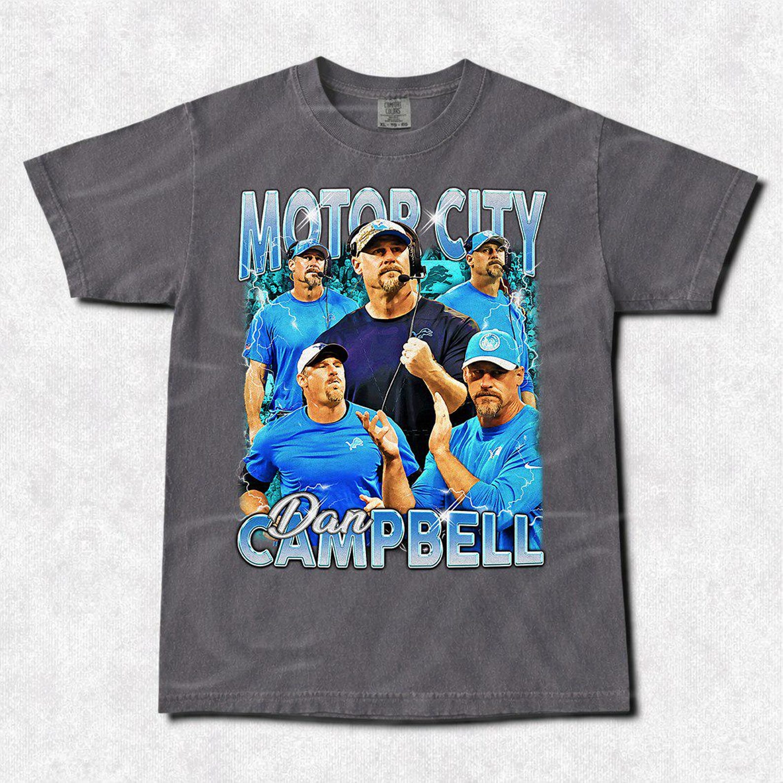 Motor City Dan Campbell Vintage T-Shirt, Gift For Women,Man Unisex T-Shirt FD M