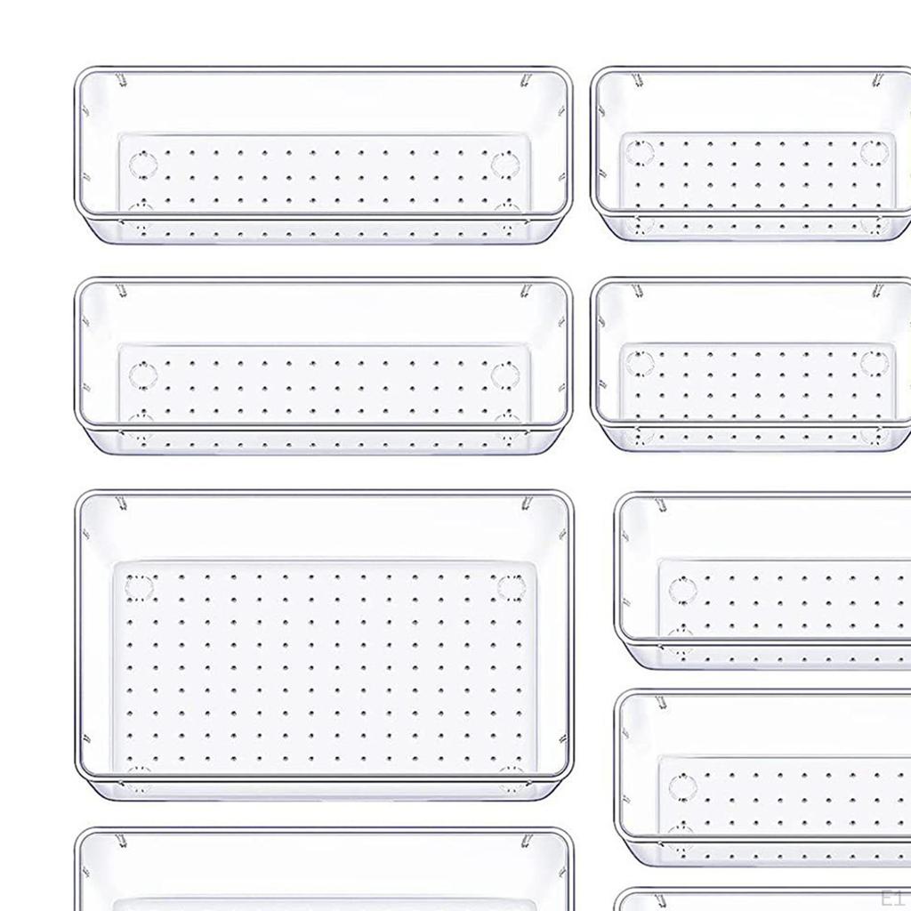 25x Drawer Organizers Set Storage Box Stackable Pet Easy To Clean Combination