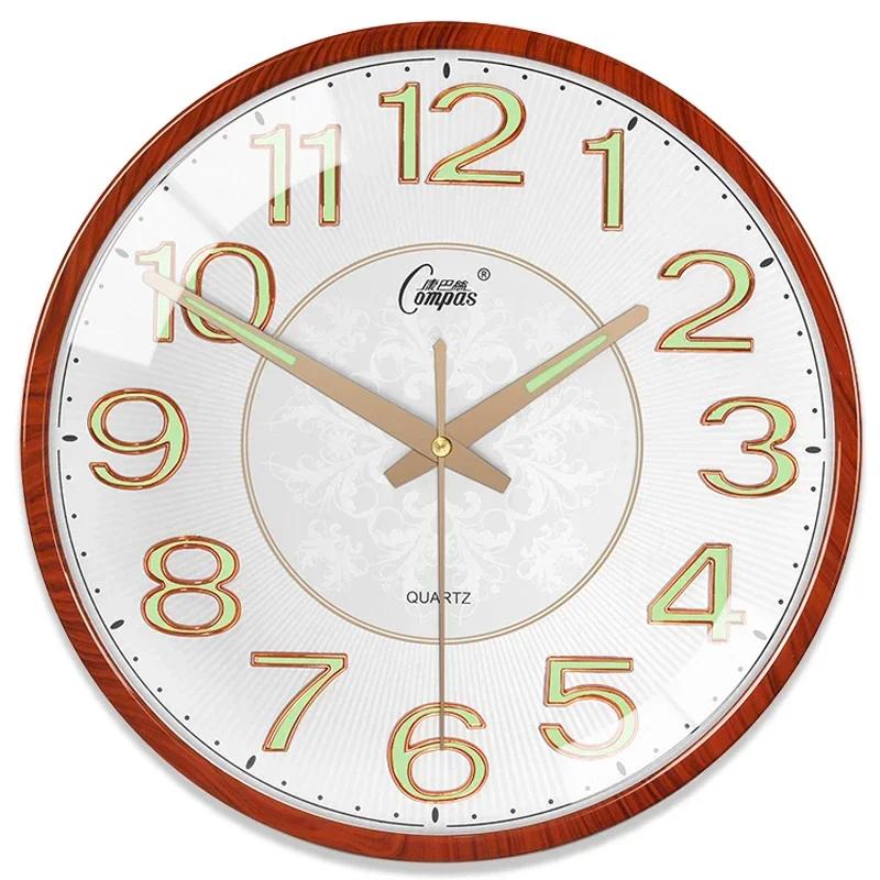 

Luminous Large Wall Clock Silent Night Light Living Room Clocks Wall Retro Bedroom Wall Watch Relogio De Parede Gift IdeasS0L2H1 12inches