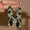 Elegant, noble, trendy new earrings for brides, evening gowns, wedding dresses, light luxury, high-end accessories