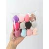 4pcs Assorted Colors Makeup Sponge Powder Puff Dry and Wet Beauty Cosmetic Egg Powder Puff Bevel Cut Make Up Sponge Tools