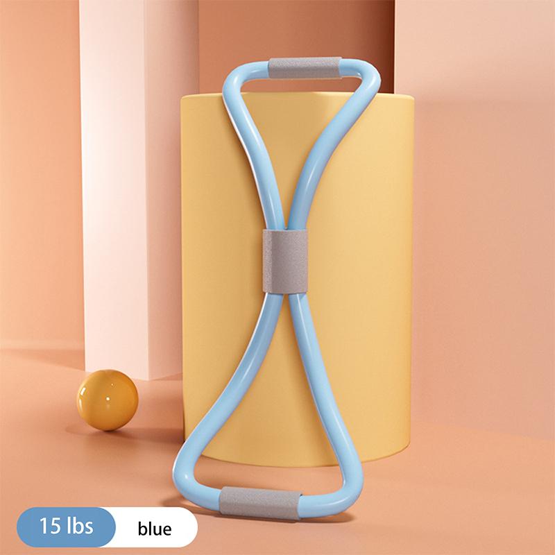 15 Pounds Yoga Auxiliary Exercise Equipment Home Female 8 Shaped Fitness Stretching Belt Puller Arm Back Training Elastic Rope