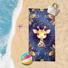 Deer Pattern Sandproof Beach Towel, Quick Dry Microfiber, Super Absorbent For Travel, Pool, Diving, Surf, Yoga, Camping