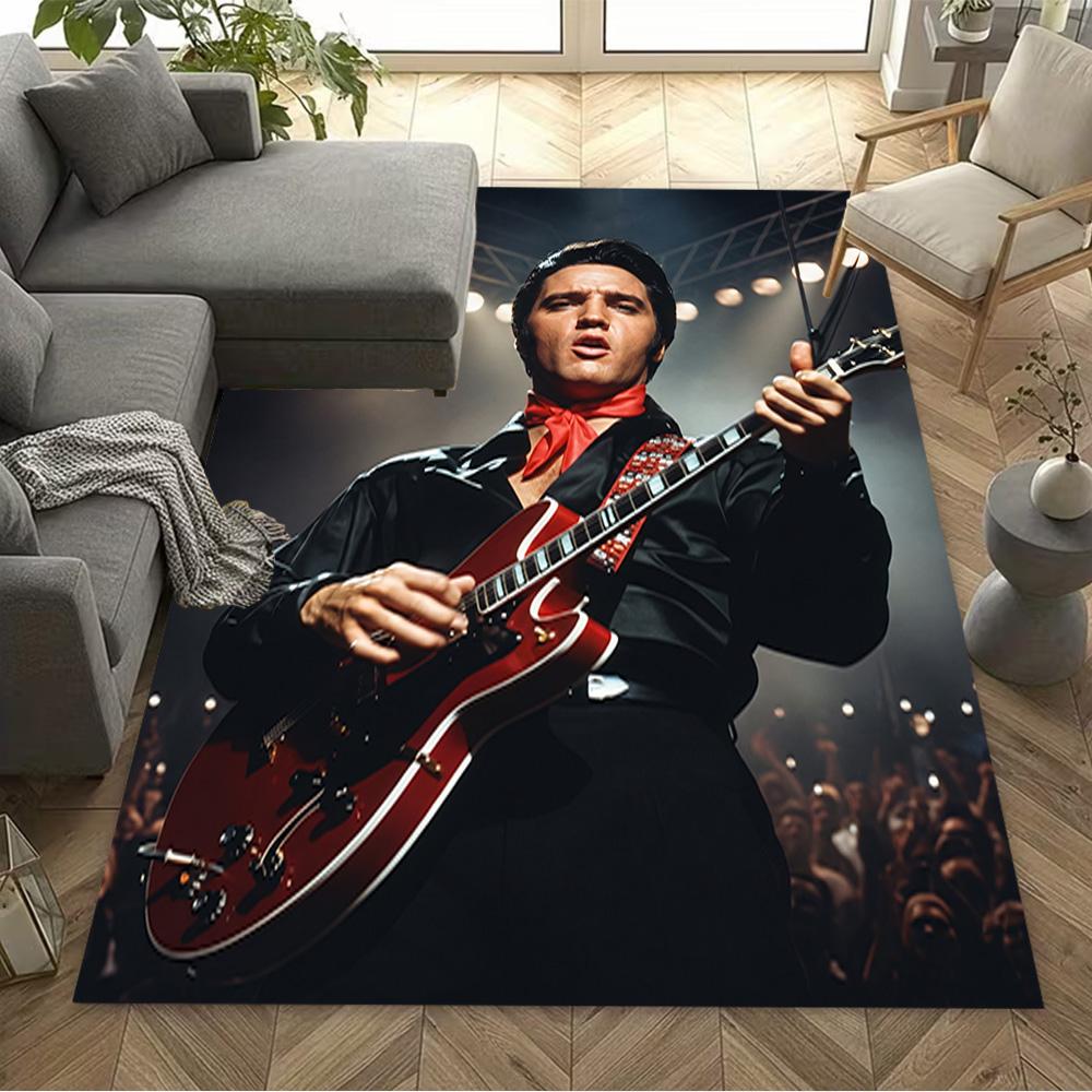 Elvis Presley Performance Carpet Suitable for Hallway Study Room Bedrooms Dining Room Anti-slip Rug Decorate Offices Wedding Party Gift