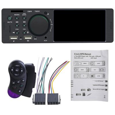Car Stereo Single Din Bluetooth-compatible Car Radio MP5 Player Support USB Input Multimedia Player