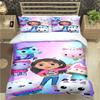 Moda Cartone Animato Carino G-Gabby Case delle Bambole Stampa Set Biancheria da Letto Copripiumino Piumone Letto Giovani Bambini Ragazza Ragazzi Regalo Lusso