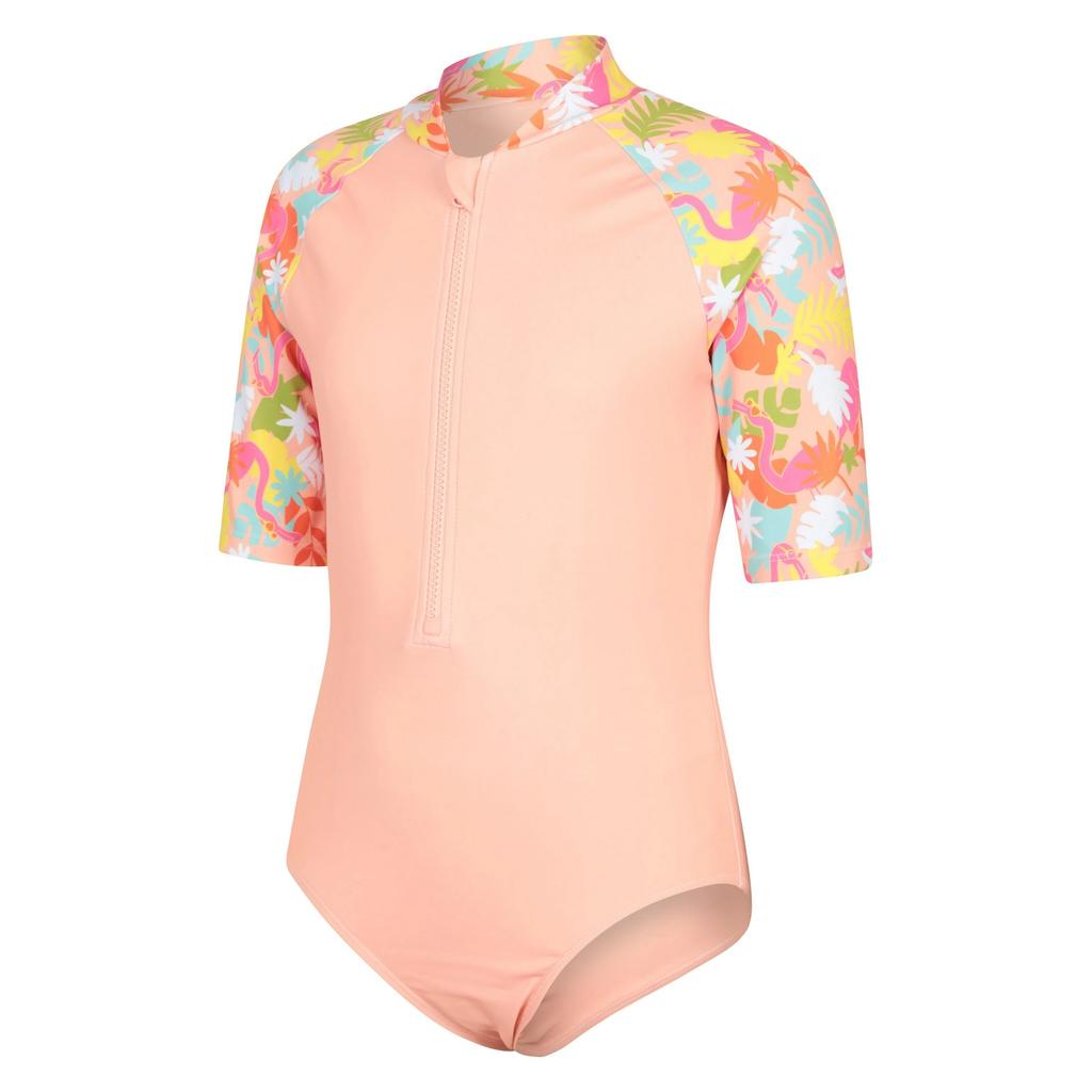 Mountain Warehouse Girls Mira Tropical Rash Guard Swimsuit