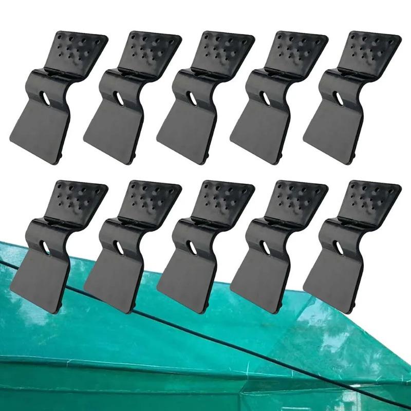 5~80 Pcs Black Butterfly Type Sunshade Net Clips Windproof Net Hook Agriculture Shadow Film Fix Clamp Outdoor Tent Hang Tongs