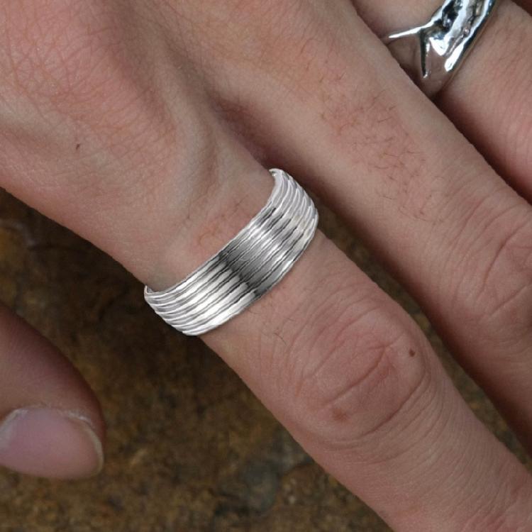 Versatile Stainless Steel Rings Jewelry DIY Drip Glue Rings for Everyday Wear