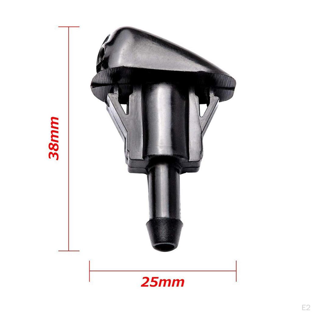 2x 986302505 Front Windshield Washer Nozzles Spray Jet Set Repair Parts for Coupe I10 Accessories