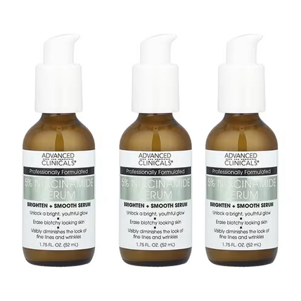 Advanced Clinicals Niacinamide 5% Serum - 3 x 52ml (1.75 fl oz) 52ml - 3 ea