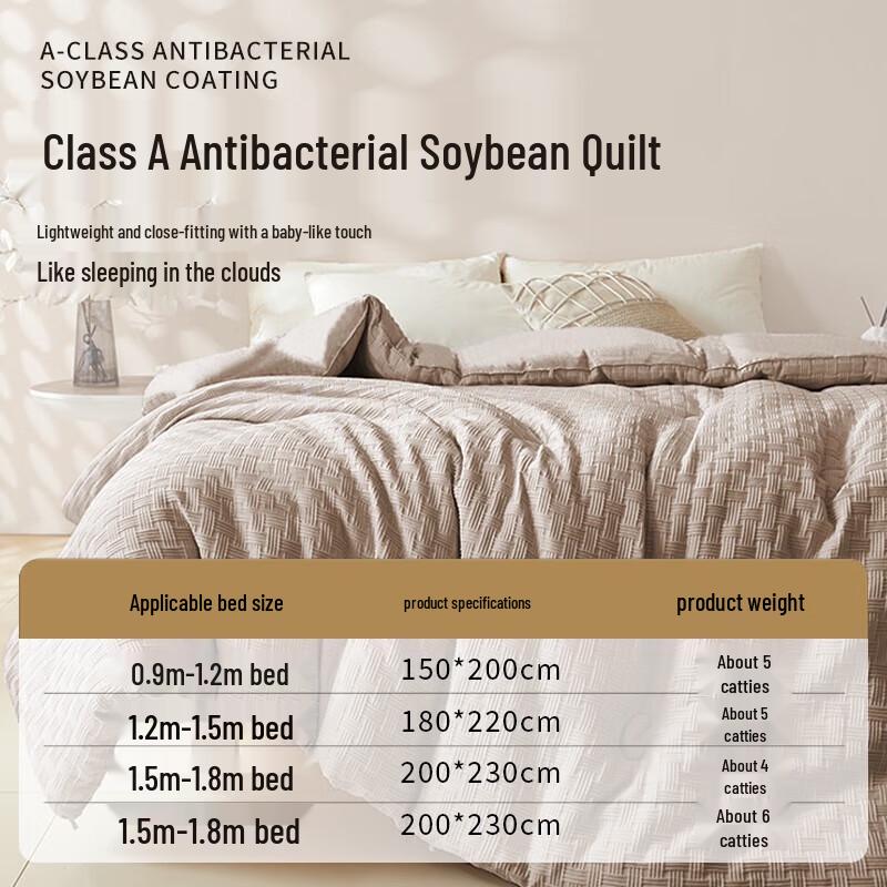 

Yalu Class A Antibacterial Soybean Fiber Waffle Quilt