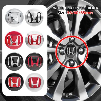 AAALA1 4pcs 3D 56mm 60mm 65mm Car Wheel Hub Centre Cap For Badge Emblem Hub Center Cover Car Logo Sticker Car Styling Accessories