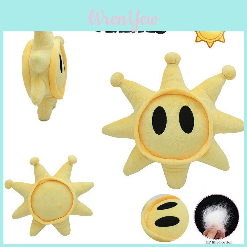 Cuddly 30cm/11.8in Super Mario Shine Sprite Plush Toy Soft Stuffed Doll Kids Gift