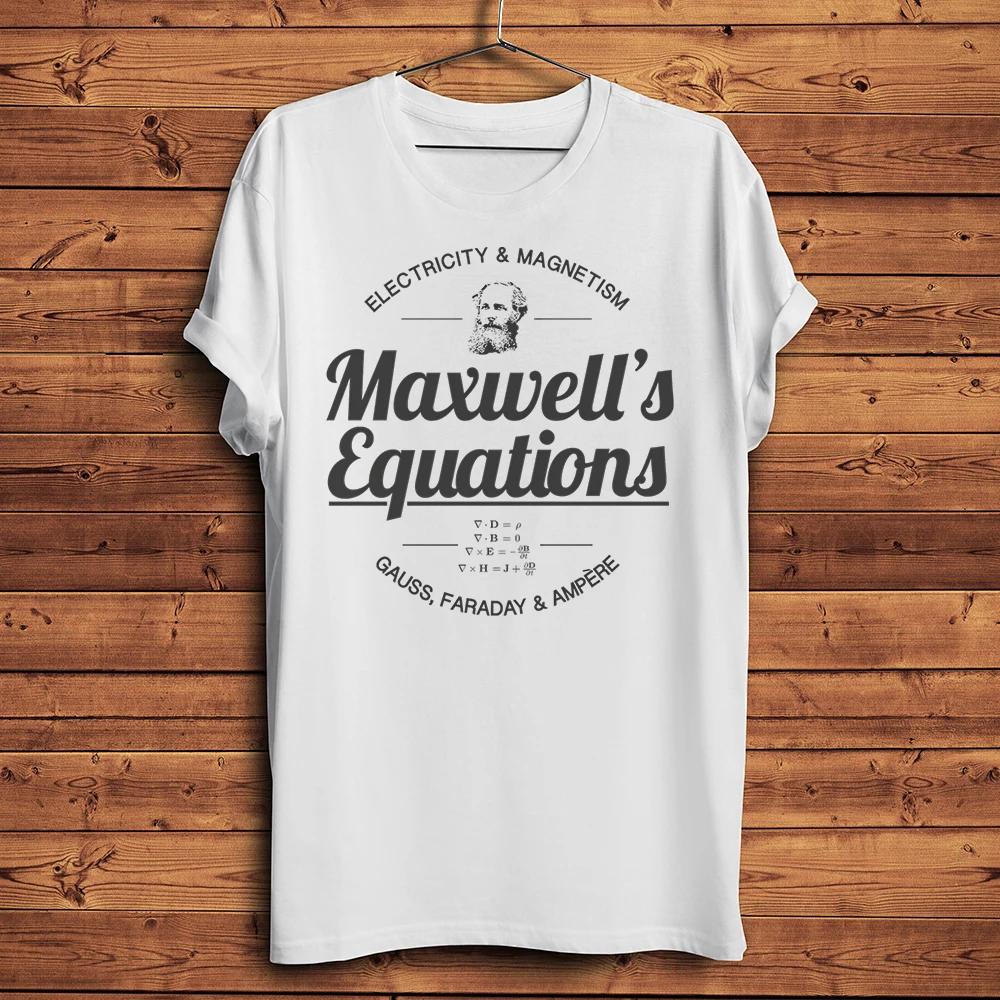 Maxwell Equations Funny Geek TShirtUnisex Oneck Short Sleeve Casual TeeUnisex Streetwear Physics Nerd TShirtBreathable Print S