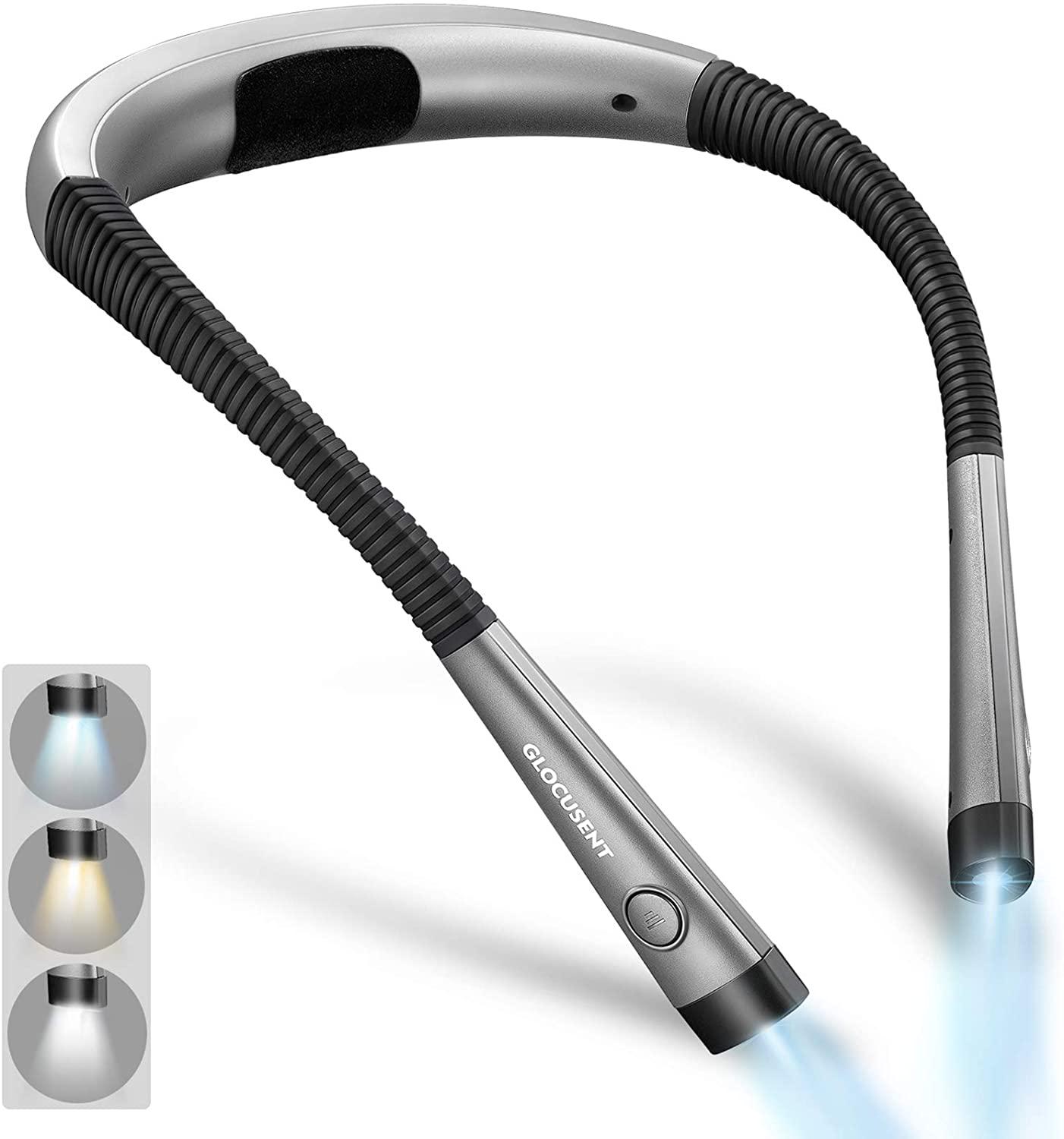 

Dormitory Neck-Hanging Eye-Care Reading Light - Portable Bedside/Table Lamp for Camping and Study Button Switch