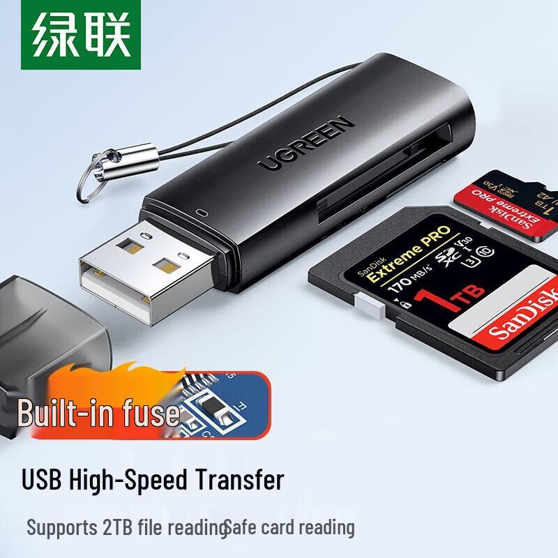 UGREEN 2-in-1 USB 2.0 SD/TF Card Reader