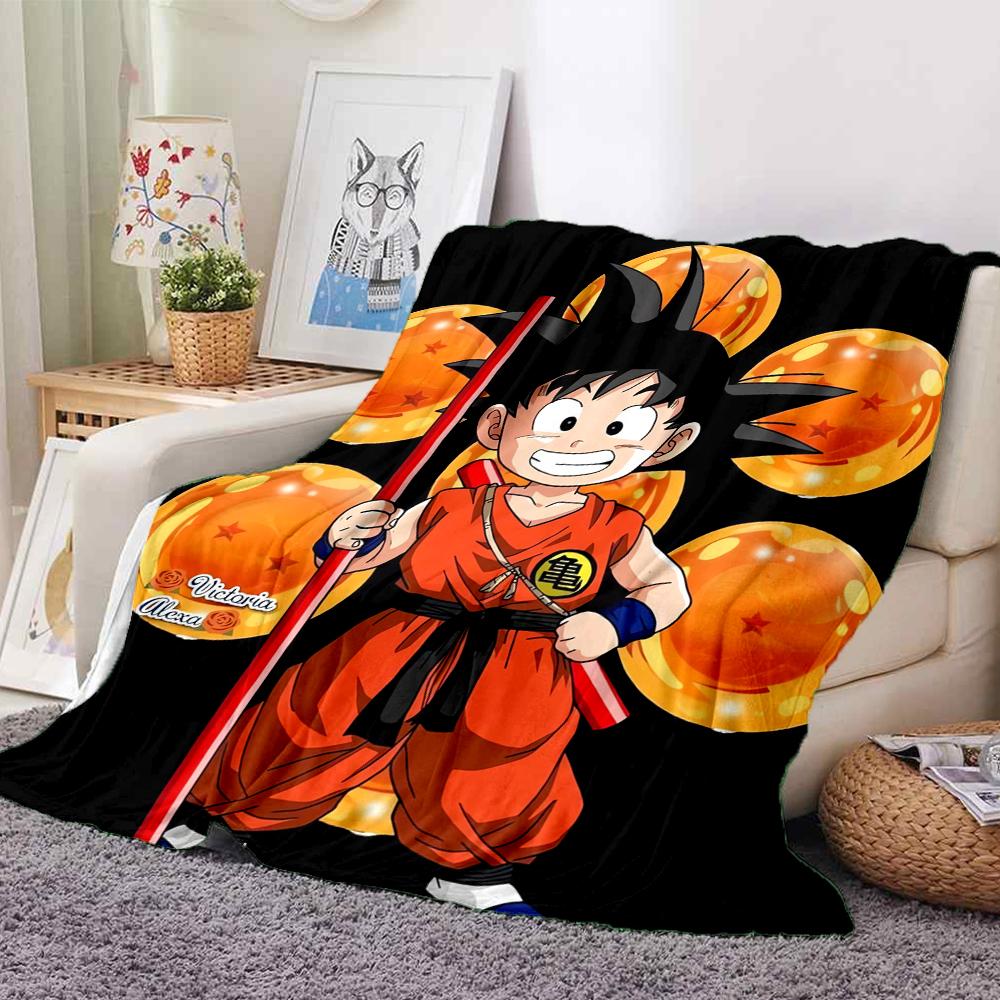 1Pc Dragon Ball Adventure Blanket Soft And Comfortable Casual Warm Camping Travel Christmas Halloween Xmas Gift M924381