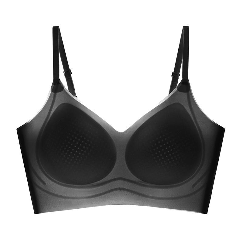 

Traceless underwear women s one-piece without steel ring soft support beautiful back thin bra upper support bra XL