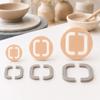 3PCS Pottery Foot Ring Tool Shaping Guide Set 4/6/8cm Ceramic Base Trimming Template Clay Foot Shaper for Mugs Cups Bowls