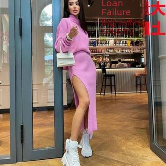 2022 Damen Rollkragenpullover und Hose Zweiteiler - Herbst/Winter Mode