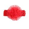 Chiffon Flower & Lace Elastic Baby Headband - 8 Colors