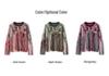 Women's Cashmere Wool Jacquard Knit Sweater - Thickened Loose Pullover for Autumn/Winter