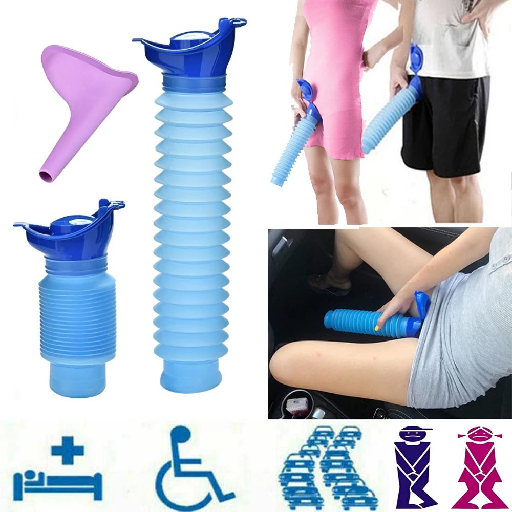 750ml Outdoor Tragbares Auto Urinal Teleskopisch Hockenfrei Weiblich Jungen Und Kinder Reisen Camping Wandern Notfall Urinal Faltbar
