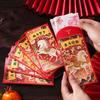 6pcs Blessing Words Lucky Money Bag Cartoon Hongbao Good Lucky Red Envelopes  Lucky Year