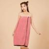 Microfiber Bath Skirt Cartoon Wrap Shower Skirt Beach Towel Spa Bathrobes  Lady