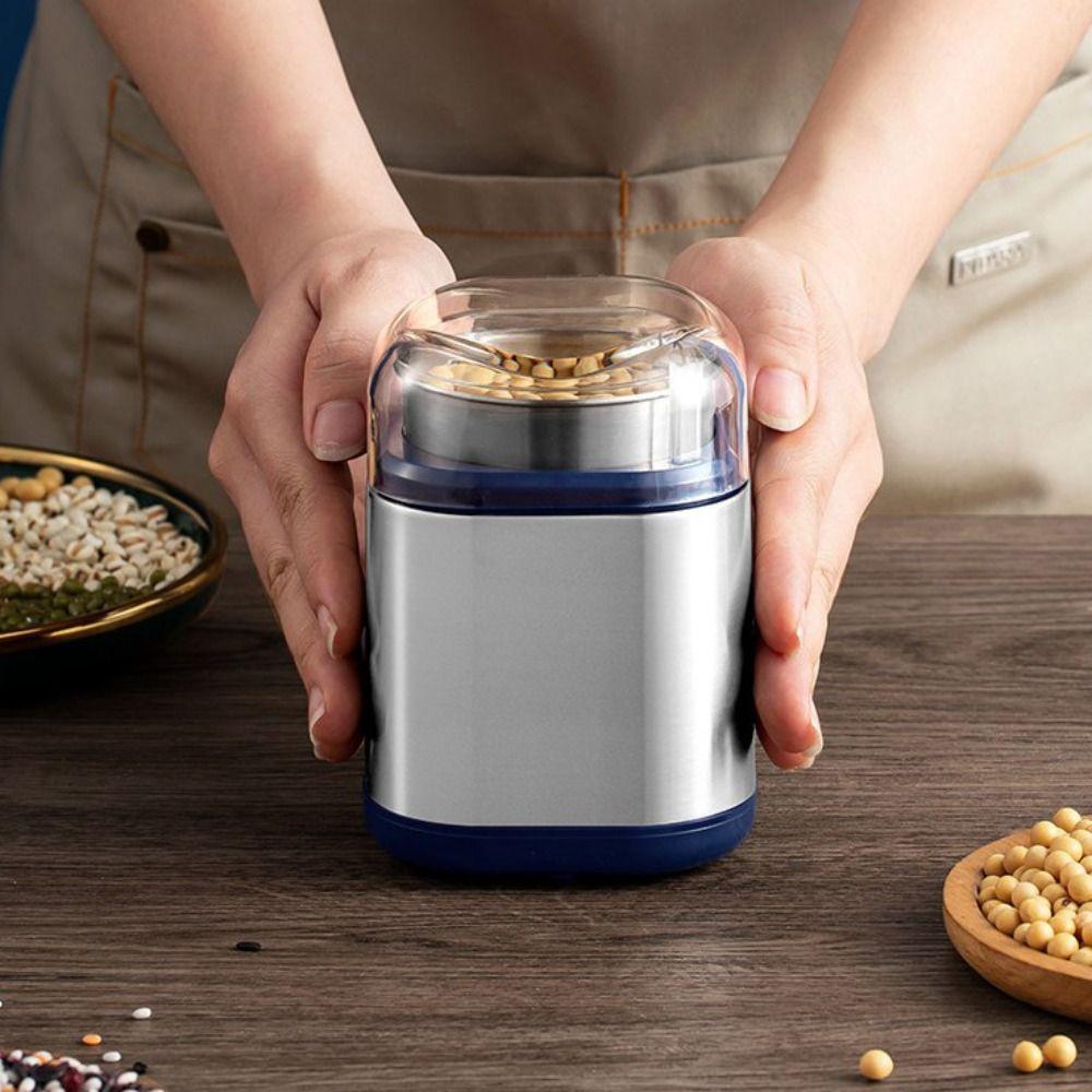 304 Stainless Steel Electric Coffee Grinder Press Type Grain Grinding Machine Bean